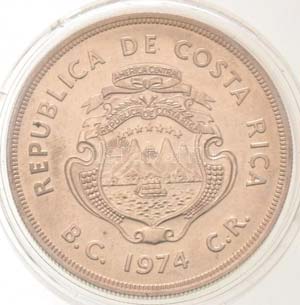 Costa Rica 1974. 100C Ag ... 