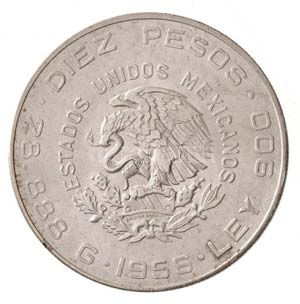 Mexikó 1956. 10P Ag T:2
Mexico 1956. 10 ... 