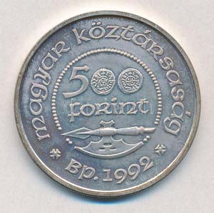1992. 500Ft Ag Szent László T:BU ... 