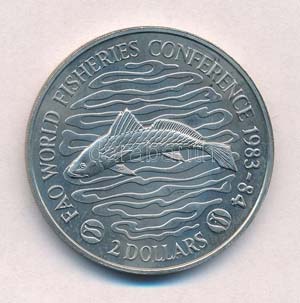 Libéria 1983. 2$ Cu-Ni FAO - Halászat ... 
