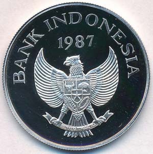 Indonézia 1987. 10.000R Ag Babirussza ... 