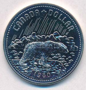 Kanada 1980. 1$ Ag ... 