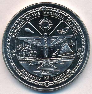 Marshall-szigetek 1996. 5$ Cu-Ni Jaguár ... 