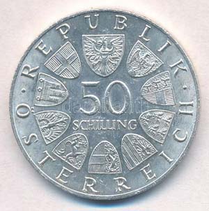 Ausztria 1965. 50Sch Ag 600 éves a Bécsi ... 