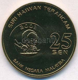 Malajzia 2003. 25s sárgaréz ... 