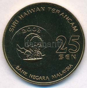 Malajzia 2003. 25s sárgaréz ... 