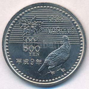 Japán 1997. 500Y Cu-Ni Naganói Téli ... 