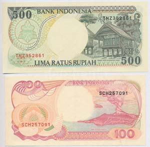 Indonézia 1992. 100R + ... 