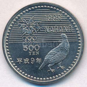 Japán 1997. 500Y Cu-Ni Naganói Téli ... 