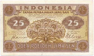 Indonézia 1947. 25s ... 