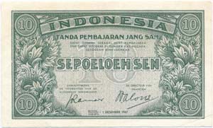 Indonézia 1947. 10s ... 