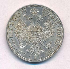 Ausztria 1879. 1Fl Ag Ferenc József T:2 ... 