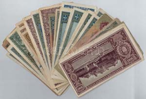Vegyes: 40db-os pengő bankjegy tétel ... 