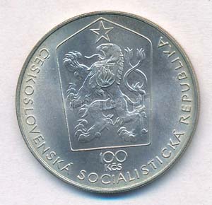 Csehszlovákia 1980. 100K Ag Bohumil ... 
