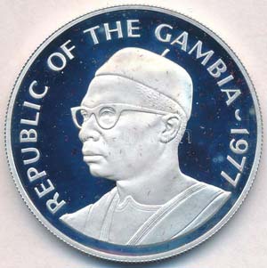 Gambia 1977. 40D Ag Földimalac T:1-(PP) ... 