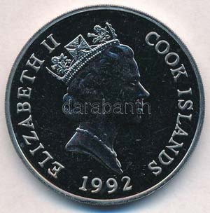Cook-szigetek 1992. 5$ Cu-Ni ... 