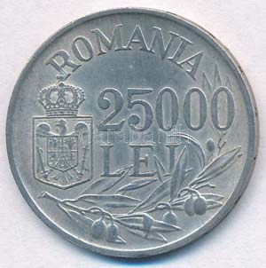 Románia 1946. 25.000L Ag I. Mihály ... 