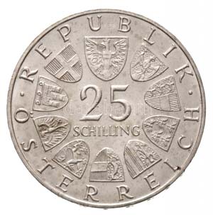 Ausztria 1970. 25Sch Ag Franz Lehar T:1- ... 