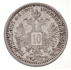 Ausztria 1872. 10kr Ag Ferenc József ... 