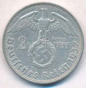 Német Harmadik Birodalom 1937A 2M Ag ... 