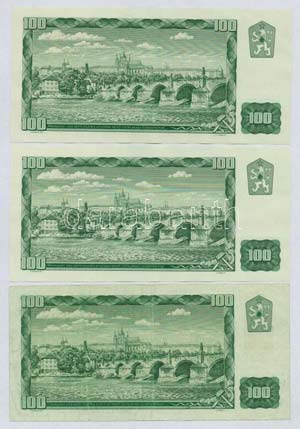 Csehszlovákia 1961. 100K (3x) benne ... 