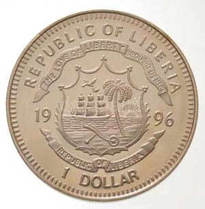 Libéria 1996. 1$ Cu-Ni Tengeri élet ... 