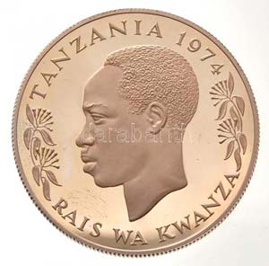 Tanzánia 1974. 25Sh Ag ... 