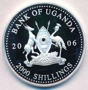 Uganda 2006. 2000Sh Ag A labdarúgás ... 