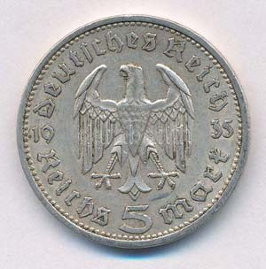 Német Harmadik Birodalom 1935A 5M Ag ... 