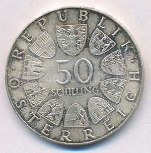 Ausztria 1973. 50Sch Ag 500 éves a ... 