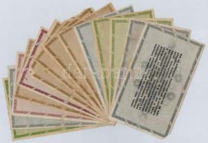1946. 15db-os vegyes adópengő bankjegy ... 