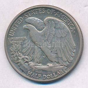 Amerikai Egyesült Államok 1946. 1/2$ Ag ... 