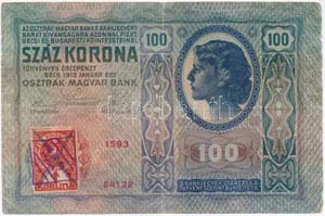 1912. 100K csehszlovák ... 