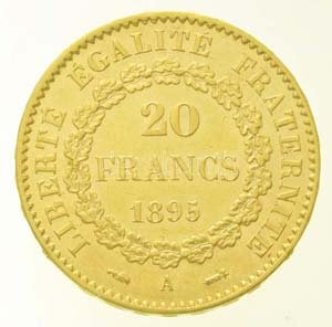 Franciaország 1895A 20Fr Au (6,43g/0.900) ... 