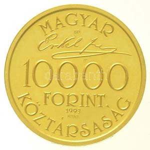 1993. 10.000Ft Au Erkel Ferenc dísztokban ... 