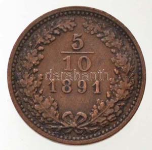 Ausztria 1891. 5/10kr Cu T:1-,2 kis ... 