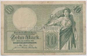 Német Birodalom 1906. 10 Mark 7 jegyű ... 