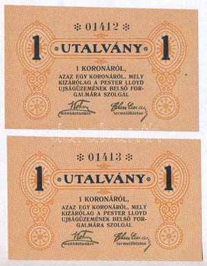 Budapest ~1920. 1K (2x) ... 