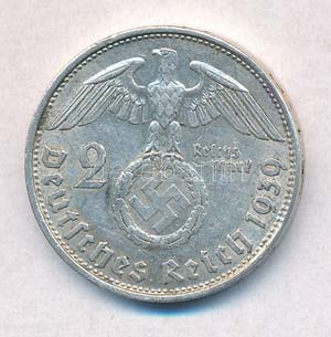 Német Harmadik Birodalom 1939B 2M Ag ... 