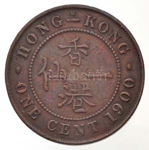 Hongkong 1900. 1c Br Viktória T:2
Hong ... 