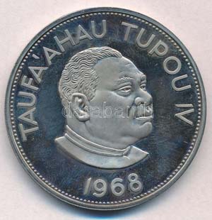 Tonga 1968. 2P Cu-Ni T:PP ... 
