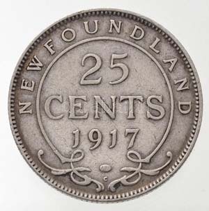 Kanada / Új-Fundland 1917C 25c Ag V. ... 