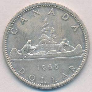 Kanada 1966. 1$ Ag II. Erzsébet ... 