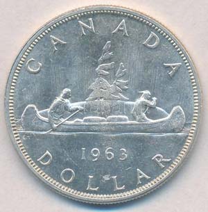 Kanada 1963. 1$ Ag II. Erzsébet ... 