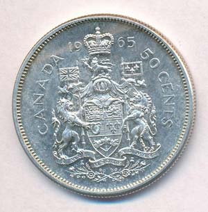 Kanada 1965. 50c Ag II. Erzsébet ... 