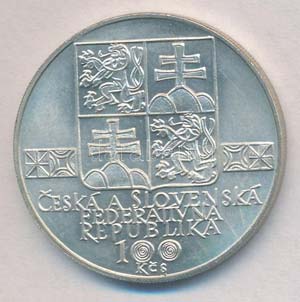 Csehszlovákia 1993. 100K Ag A Szlovák ... 