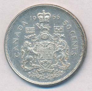 Kanada 1966. 50c Ag II. Erzsébet T:1-,2 ... 