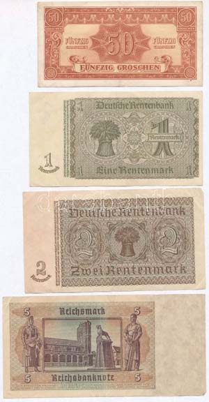 Német Harmadik Birodalom 1937. 1M + 2M + ... 