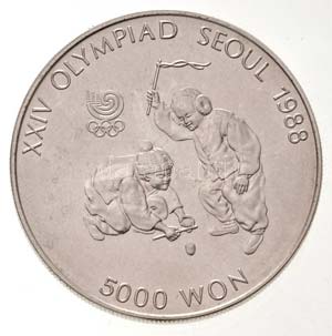 Dél-Korea 1988. 5000W Ag 1988 Olimpia - ... 