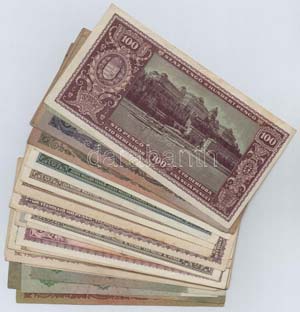 30db-os vegyes pengő bankjegy tétel ... 